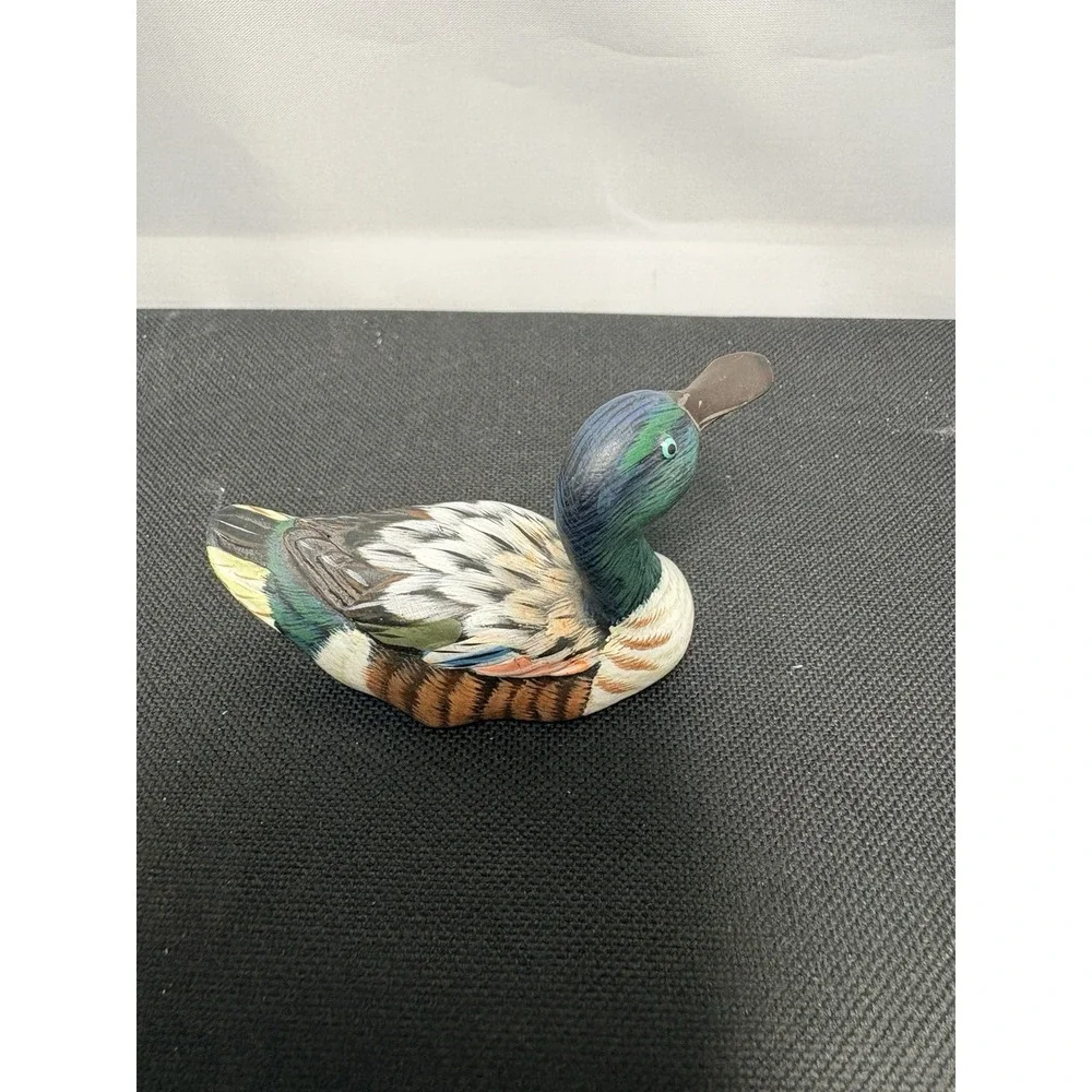 VTG Duck Commander Signed? Duck Figurine Miniature 1998 Logan Unique